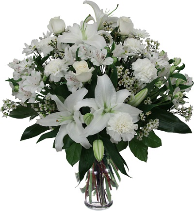White arrangement