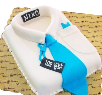 Dress shirt cake