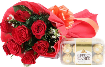 Roses and chocolate