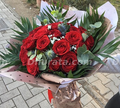 Bouquet of 24 red roses