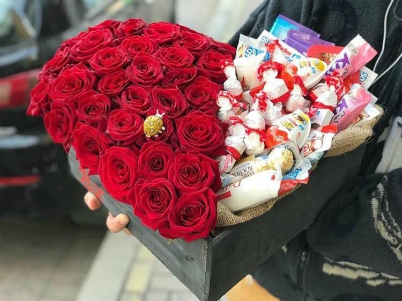 Roses and chocolates