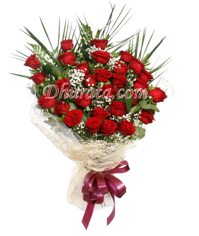 Bouquet of 30 red roses