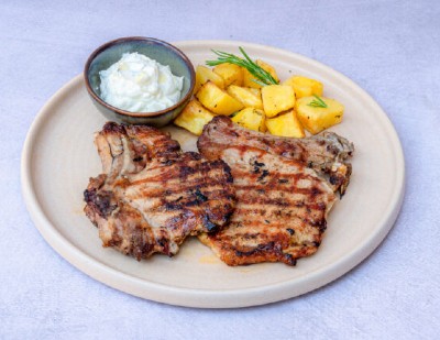 Grilled pork chop