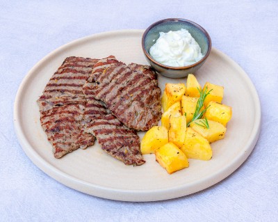 Grilled beef steak