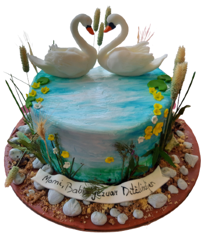 Swan cake