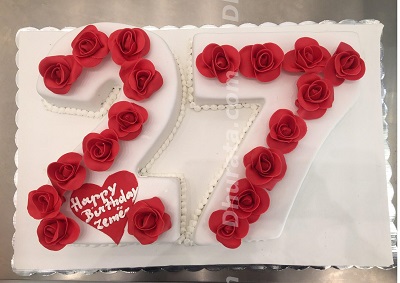 Numbers cake