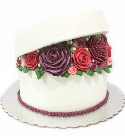 Cake for her - The flower box